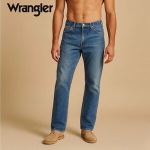 Wrangler 936DEN Slim Fit Cowboy Cut Slim Fit 36X34 Classic Blue Denim